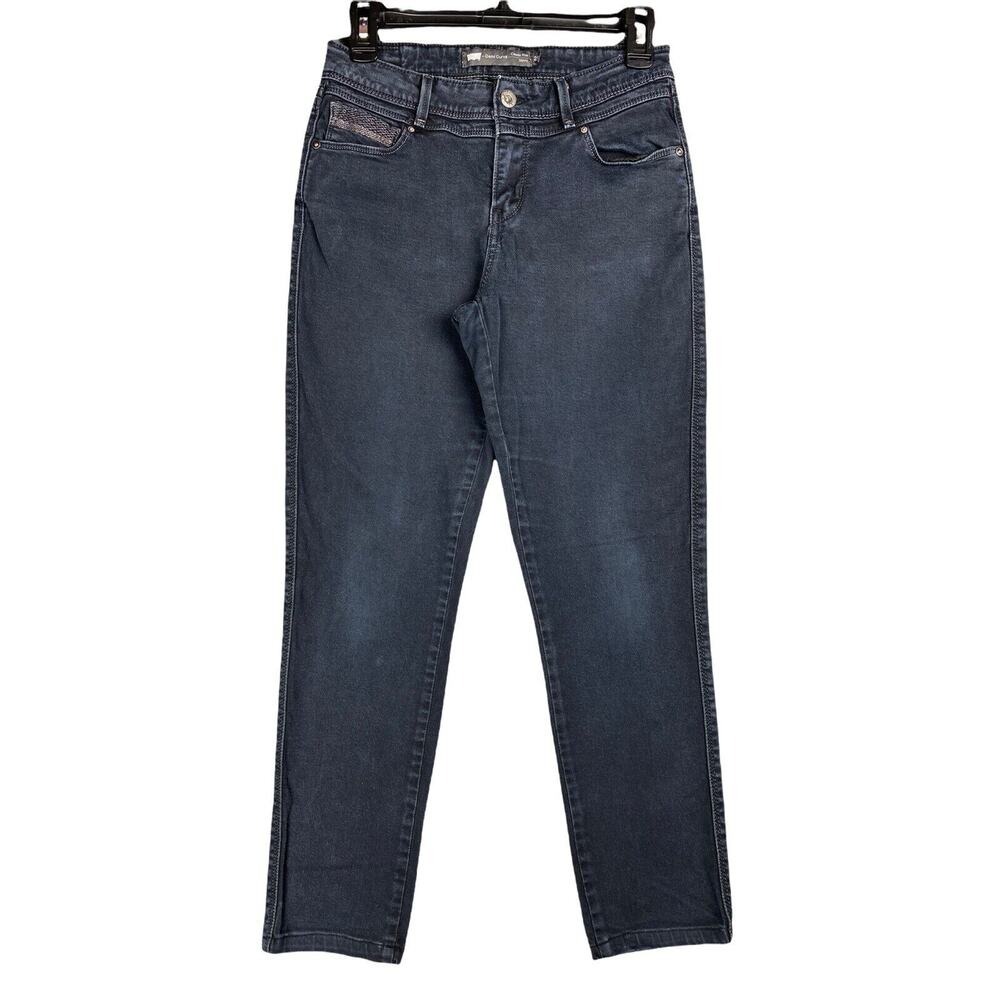 Levis Jeans Womens 28 Blue Demi‎ Curve Skinny Classic Rise Stretch Denim Tapered
